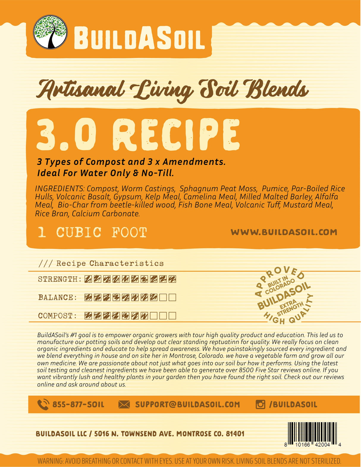 BuildASoil Potting Soil Recipe 3.0 Cubic Yard