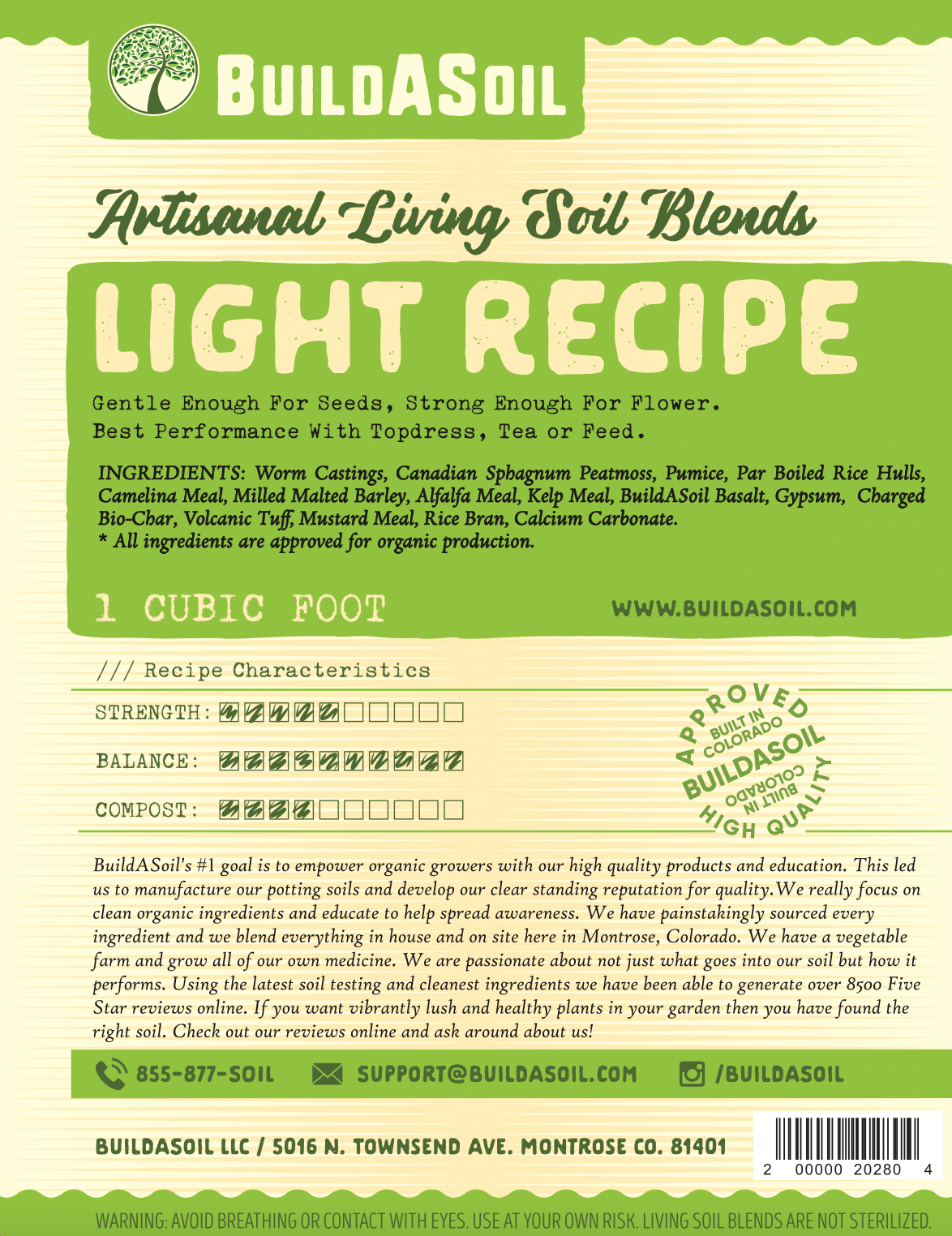 BuildASoil Light Recipe Soil Cubic Yard